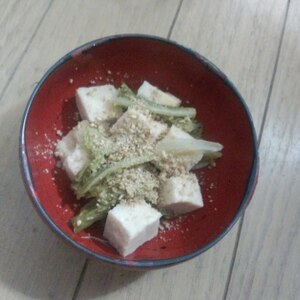 高野豆腐と白菜の甘辛煮